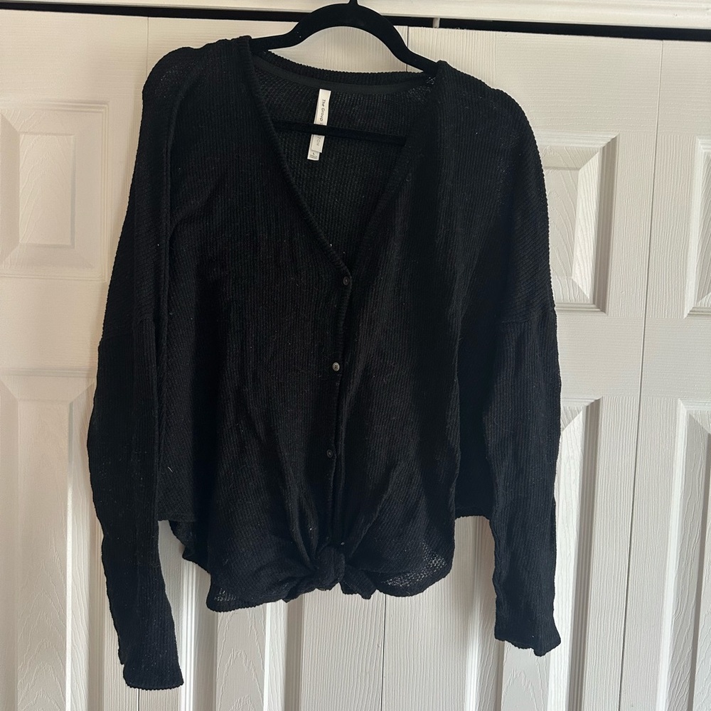 Black Button-Up Babaton Cardigan